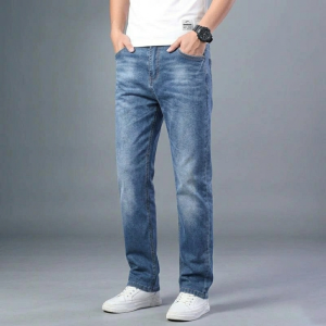 Men’s All-Day Comfort Straight Leg Jeans – Heritage Blue